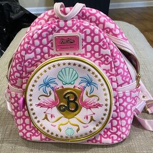 New Loungefly Barbie Movie Pink Flamingo Mini  Backpack